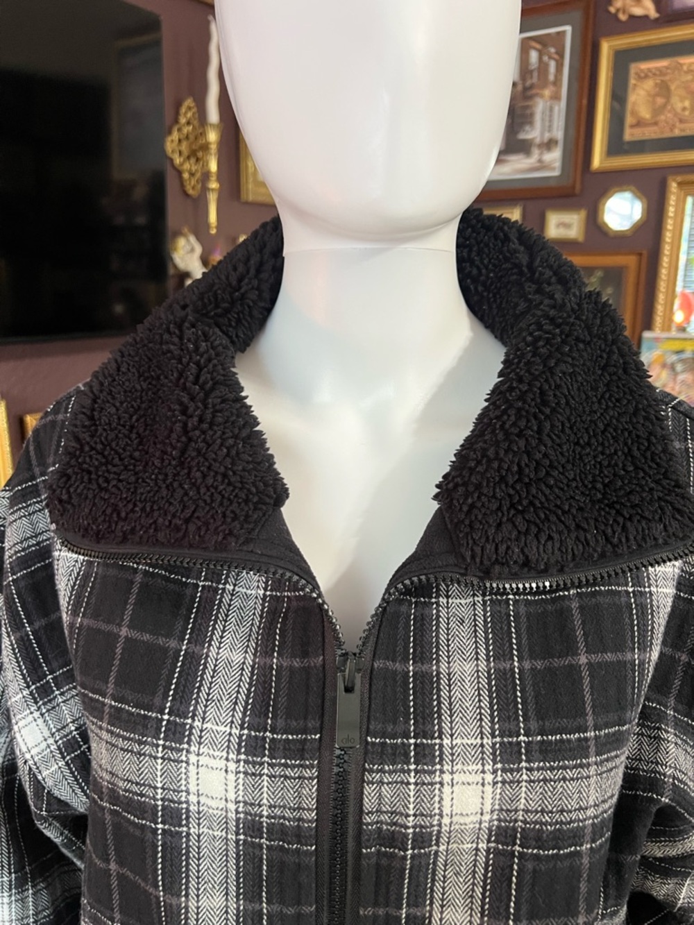 Alo Yoga Heritage Plaid Jacket Size Small - Picture 6 of 14